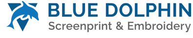 Blue Dolphin Screenprint & Embroidery